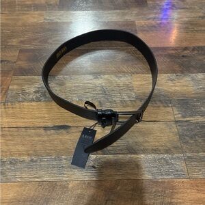 Lux Collection by Kremen Denver Men's Belt in‎ Black Premium Calfskin Leather